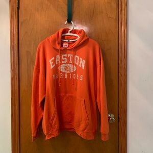 Large Easton High School Orange Warriors Hoodie Easton Maryland